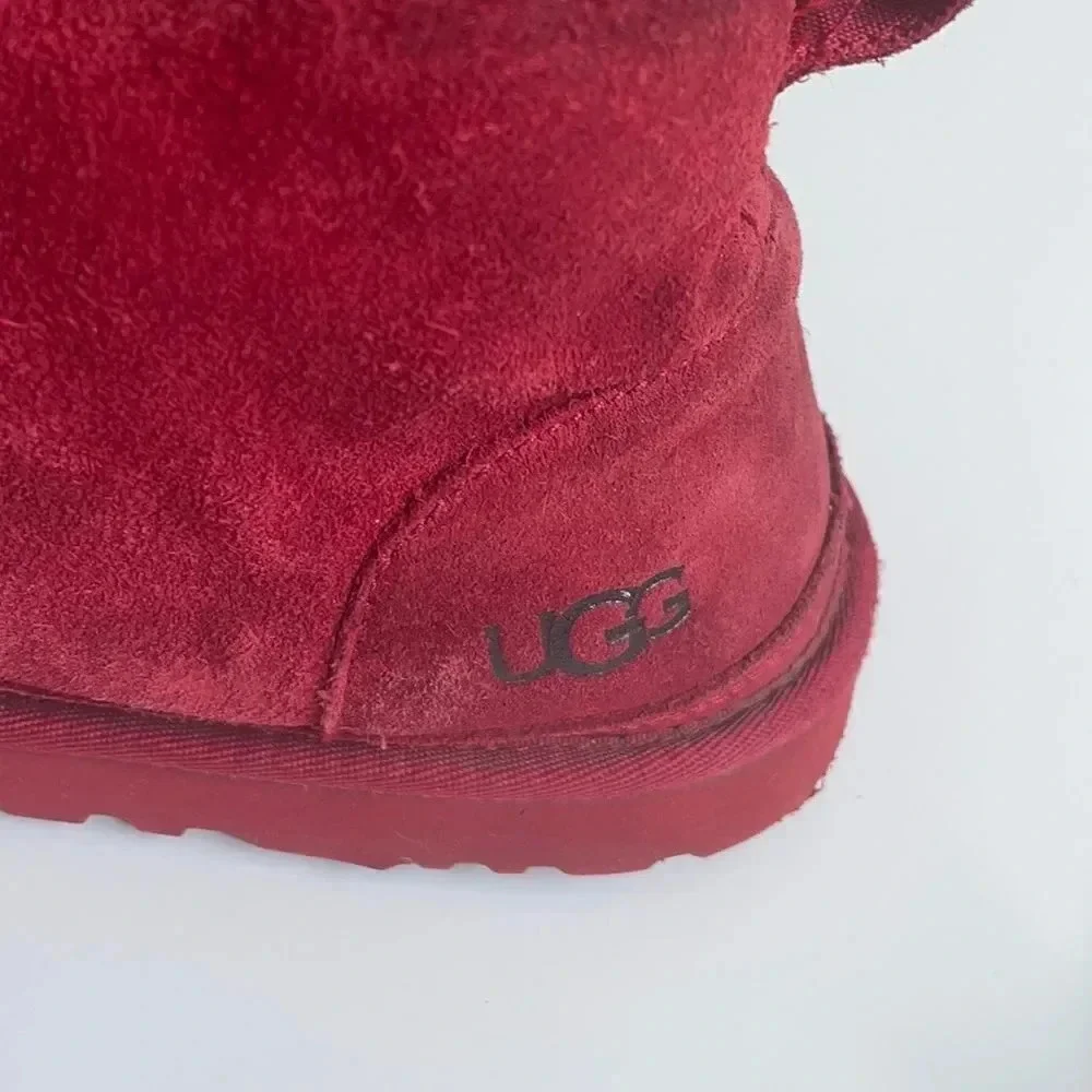 Ugg red suede boots, Men’s size 11. Sherpa lining.